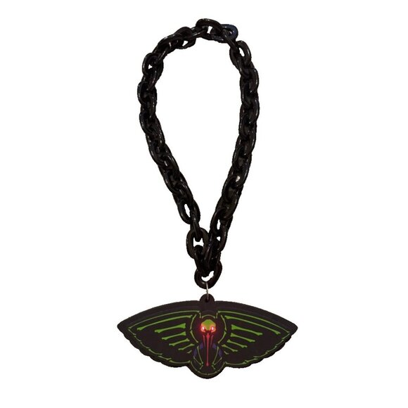 New NBA NEW ORLEANS PELICANS (Skelicans) Gameday BIG Fan Chain BLACK Light Up - Picture 1 of 3